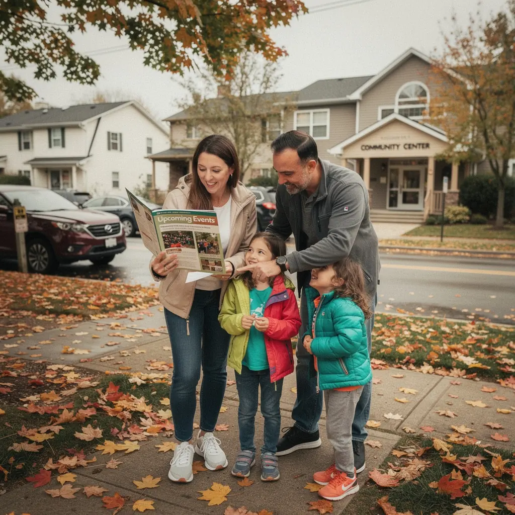 Современная кухня со всеми необходимыми удобствами для семьи.